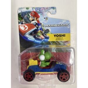 NEW Jakks Pacific Super Mario Kart Racers YOSHI MarioKart Mach 8 Toy Figure
